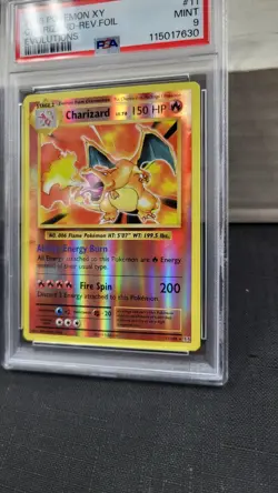2016 CHARIZARD REVERSE FOIL HOLO XY EVOLUTIONS POKEMON TCG PSA 9 MINT #11/108 - Image 3