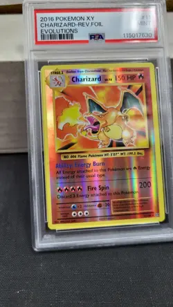 2016 CHARIZARD REVERSE FOIL HOLO XY EVOLUTIONS POKEMON TCG PSA 9 MINT #11/108 - Image 4