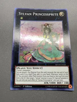 Yu-Gi-Oh! Sylvan Princessprite Super Rare 1st Edition MP18-EN026 MP - Image 1