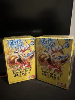 One Piece TCG Sealed DOUBLE PACKVOL 10X2- English - Brand New! - Image 1