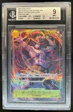 2024 One Piece 500 Years in the Future JP Portgas.D.Ace Alt Art #OP07-119 BGS 9 - Image 1