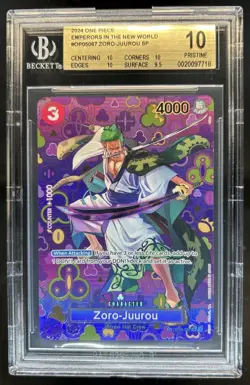 2024 One Piece Zoro-Juurou Special Alt Art #OP05-067 BGS 10 - Image 1