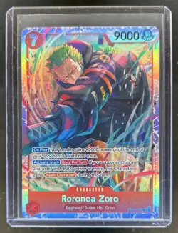 2026 One Piece Adventure on Kami's Island Roronoa Zoro Super Rare #EB04-007 - Image 1