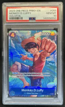 2024 One Piece The Best Monkey.D.Luffy Promo Alt Art #P-055 PSA 10 GEM MINT - Image 1