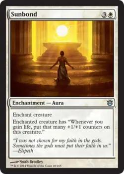 Sunbond - Medium Play MTG Born of the Gods - Image 1