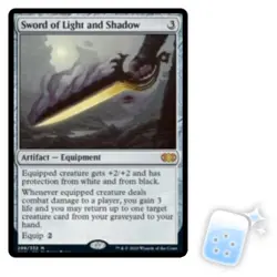 SWORD OF LIGHT AND SHADOW Double Masters Magic MTG MINT CARD - Image 1