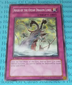 Aegis of the Ocean Dragon Lord ANPR-EN076 Common Yu-Gi-Oh Card 1st Edition New - Image 1