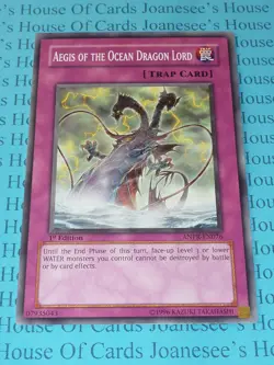 Aegis of the Ocean Dragon Lord ANPR-EN076 Common Yu-Gi-Oh Card 1st Edition New - Image 3