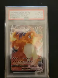 Charizard VMAX Darkness Ablaze PSA 10 - Holo Ultra Rare Card 020/189 - Image 1