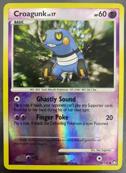 Croagunk 78/123 Reverse Holo Mysterious Treasures MP | Pokemon Trading Card TCG - Image 1
