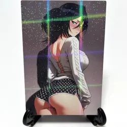 Bleach Rukia Kuchiki Sexy Anime Waifu Girl Doujin Lewd Goddess Story Art Card - Image 1