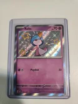 Ralts 153/091 Pokemon TCG Paldean Fates Holo Card NM/Mint Condition - Image 1