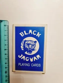CARTE DA GIOCO BLACK JAGUAR POKER BRIDGE ORIGINAL VINTAGE PLAYING CARD NEW - Image 1