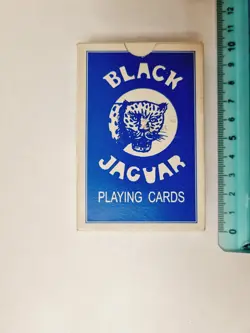 CARTE DA GIOCO BLACK JAGUAR POKER BRIDGE ORIGINAL VINTAGE PLAYING CARD NEW - Image 2