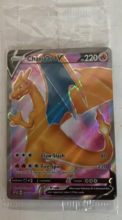 Pokemon Champions Path Charizard V SWSH050 Promo Full Art Card Sealed - Image 1