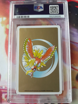 Pokemon Gold Ho-oh Back Chikorita Ace of Clubs Poker Deck Playing Card PSA 10 - Image 2