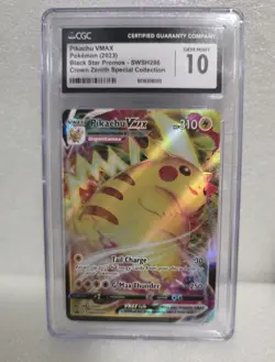Pikachu VMAX SWSH286 Crown Zenith Promo CGC 10 Gem Mint Pokemon Card 2023 - Image 1