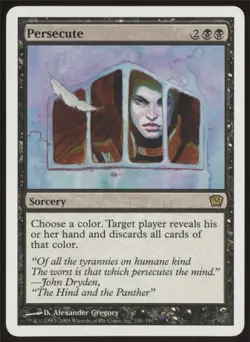 MTG 9th Edition Persecute #151 Rare - Image 1