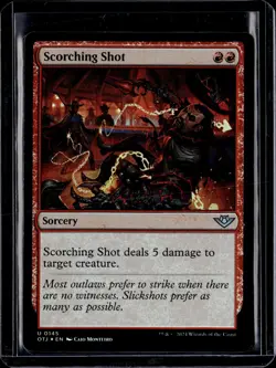 Scorching Shot - 145 - Foil - OTJ - NM - MTG Magic the Gathering - Image 1