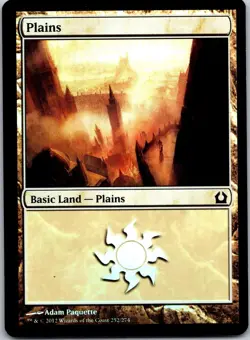 Magic the Gathering Plains #252 Return to Ravnica Foil MTG Free Shipping! - Image 1