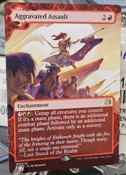 MTG ENCHANTING TALES AGGRAVATED ASSAULT RARE - Image 2