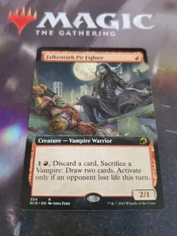 Mtg. 2x Falkenrath Pit Fighter. Extended Art. Innistrad: Midnight Hunt. Nm - Image 1