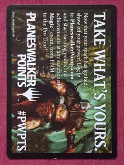 Magic The Gathering 2014 CORE SET M14 GARRUK EMBLEM token card MTG - Image 2