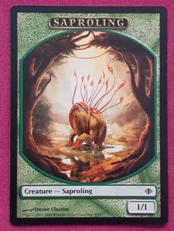 Magic The Gathering SHARDS OF ALARA SAPROLING token card MTG - Image 1