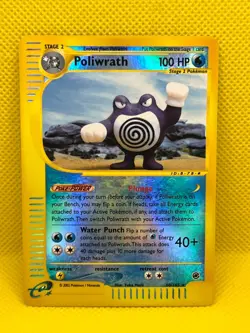 Pokemon Tcg Poliwrath 60/165 Expedition Reverse Holo Rare - Image 1