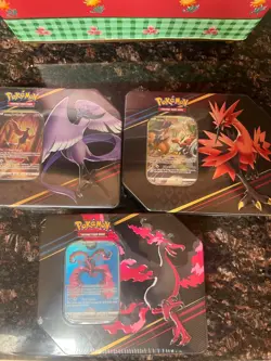 POKEMON TCG CROWN ZENITH ZAPADOS, ARTICUNO, MOLTRES TIN SET - 3 TINS Sealed - Image 2