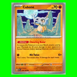Pokemon Cards | Cubone - 104/165 - Non Holo - English - Scarlet & Violet 151 - Image 1