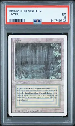 1994 MAGIC THE GATHERING REVISED EDITION BAYOU PSA 5 - Image 1