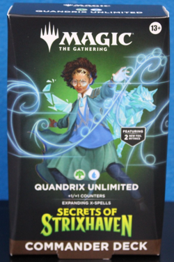MTG Secret of Strixhaven Quandrix Unlimited Commander Deck Factory Sealed(Q-384) - Image 1