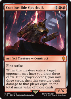 Combustible Gearhulk #292 | Near Mint | Final Fantasy FIC | Magic MTG - Image 1