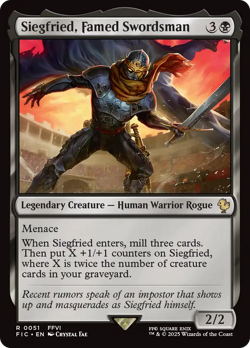 Siegfried, Famed Swordsman #51 | NM | Final Fantasy FIC | Magic MTG - Image 1