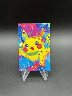 Graffiti Pikachu Cracked Ice Holo Pokemon Electric Card Database Peru Us Seller - Image 1