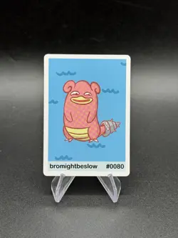 Pookiemoot Series 1 Bromightbeslow - Slowbro Pokemon Parody Custom Derpy card - Image 1