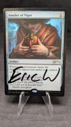 Amulet of Vigor -MTG - Secret Lair Drop Series (SLD) - Signed by Artist - NM - Image 1