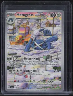2024 Pokemon Temporal Forces Illustration Rare #178 Metagross - Image 1