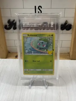Bulbasaur Pokemon McDonald's 25th Anniversary Regular - Tag Graded 9 001/025 - Image 1