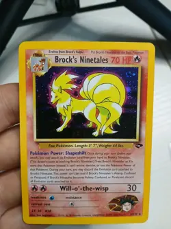 Pokemon TCG Brock's Ninetales Gym Challenge Holo Rare 3/132 - Image 1
