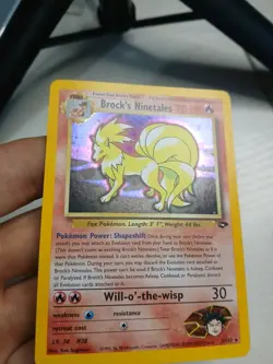 Pokemon TCG Brock's Ninetales Gym Challenge Holo Rare 3/132 - Image 2