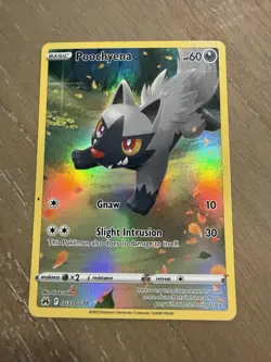 Pokemon Poochyena TCG Full Art Ultra Rare Holo Card GG33/GG70 Crown Zenith - Image 1