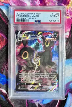 Pokemon TCG Umbreon VMAX TG23/TG30 Brilliant Stars Trainer Gallery PSA 10 - Image 1