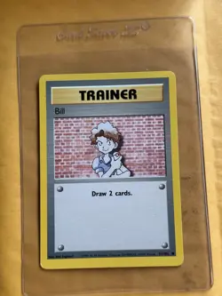 Vintage Pokemon TCG Bill Trainer Base Set 91/102 - LP - Image 1
