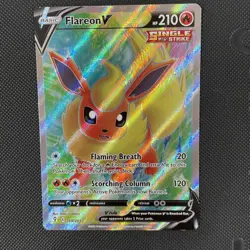Pokemon TCG Flareon V 169/203 Evolving Skies Full Art Ultra Rare – Near Mint - Image 1