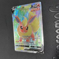 Pokemon TCG Flareon V 169/203 Evolving Skies Full Art Ultra Rare – Near Mint - Image 2