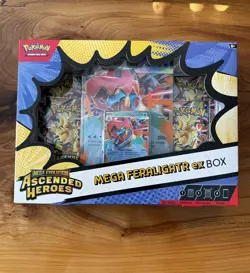 POKEMON TCG MEGA EVOLUTION ASCENDED HEROES MEGA FERALIGATR EX BOX SEALED NEW A - Image 1