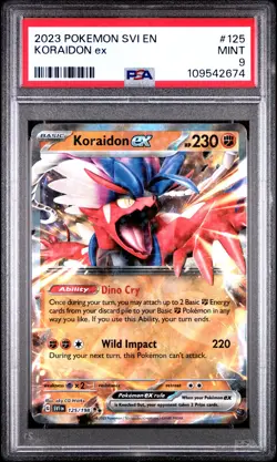 2023 POKEMON SVI EN-SCARLET & VIOLET #125 KORAIDON EX PSA 9 - Image 1