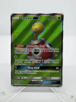 Pokemon Shuckle GX Ultra Rare Full Art Holo SM-Lost Thunder 195/214 170 HP - Image 1